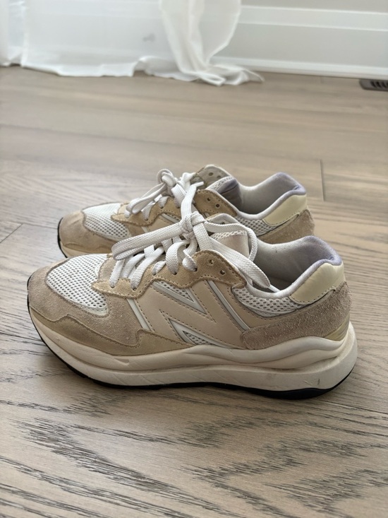 New Balance Shoes - New Balance Women's 574 Sneakers in Beige and White